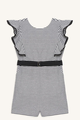 ESTHER BELT PLAYSUIT in colour BRIGHT WHITE