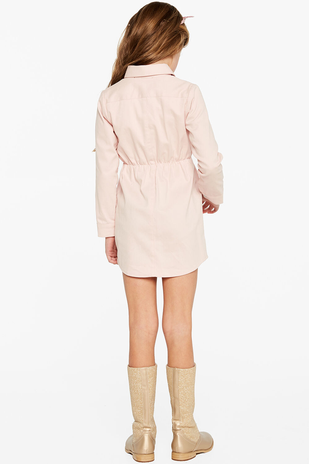 DARCY SHIRT DRESS in colour PRIMROSE PINK