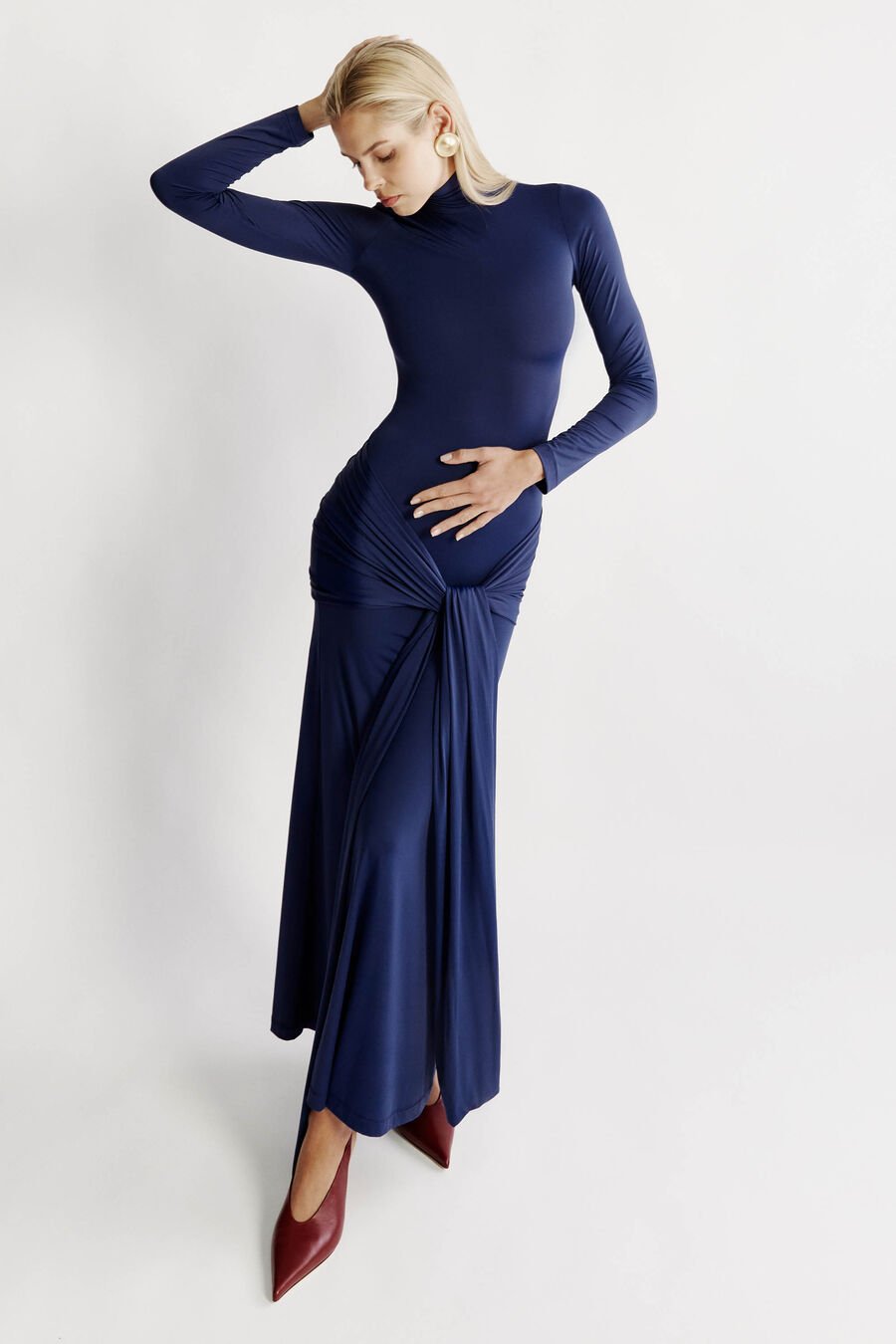 Alix Maxi Tie Front Dress