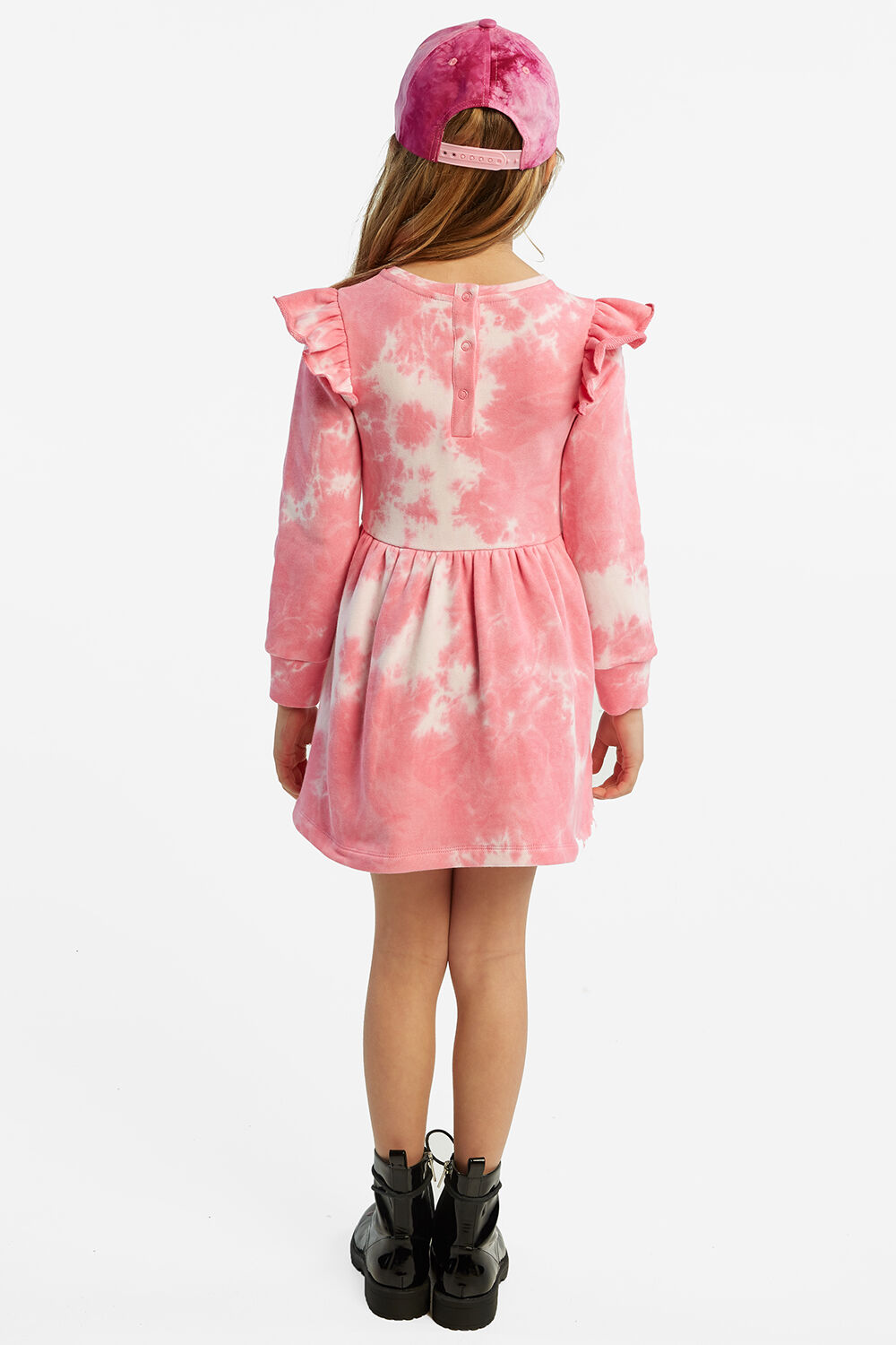 TIE DYE KNIT DRESS in colour BALLERINA