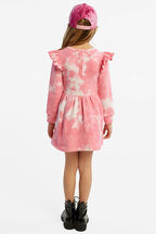 TIE DYE KNIT DRESS in colour BALLERINA