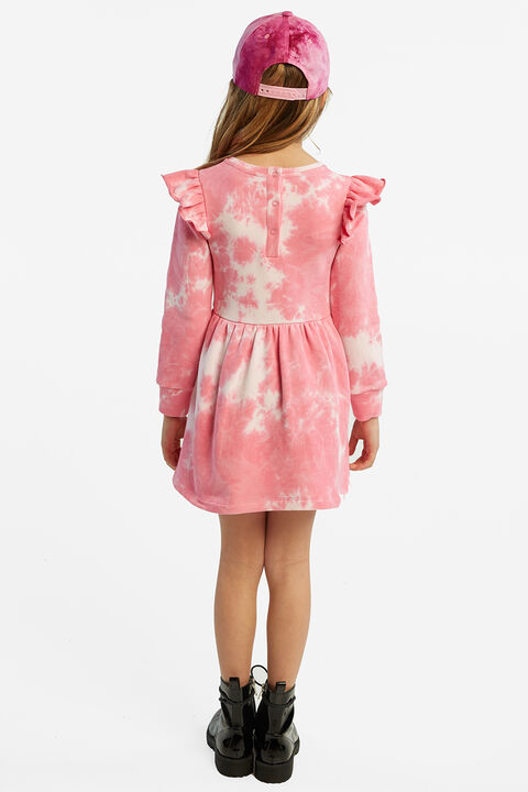 TIE DYE KNIT DRESS in colour BALLERINA