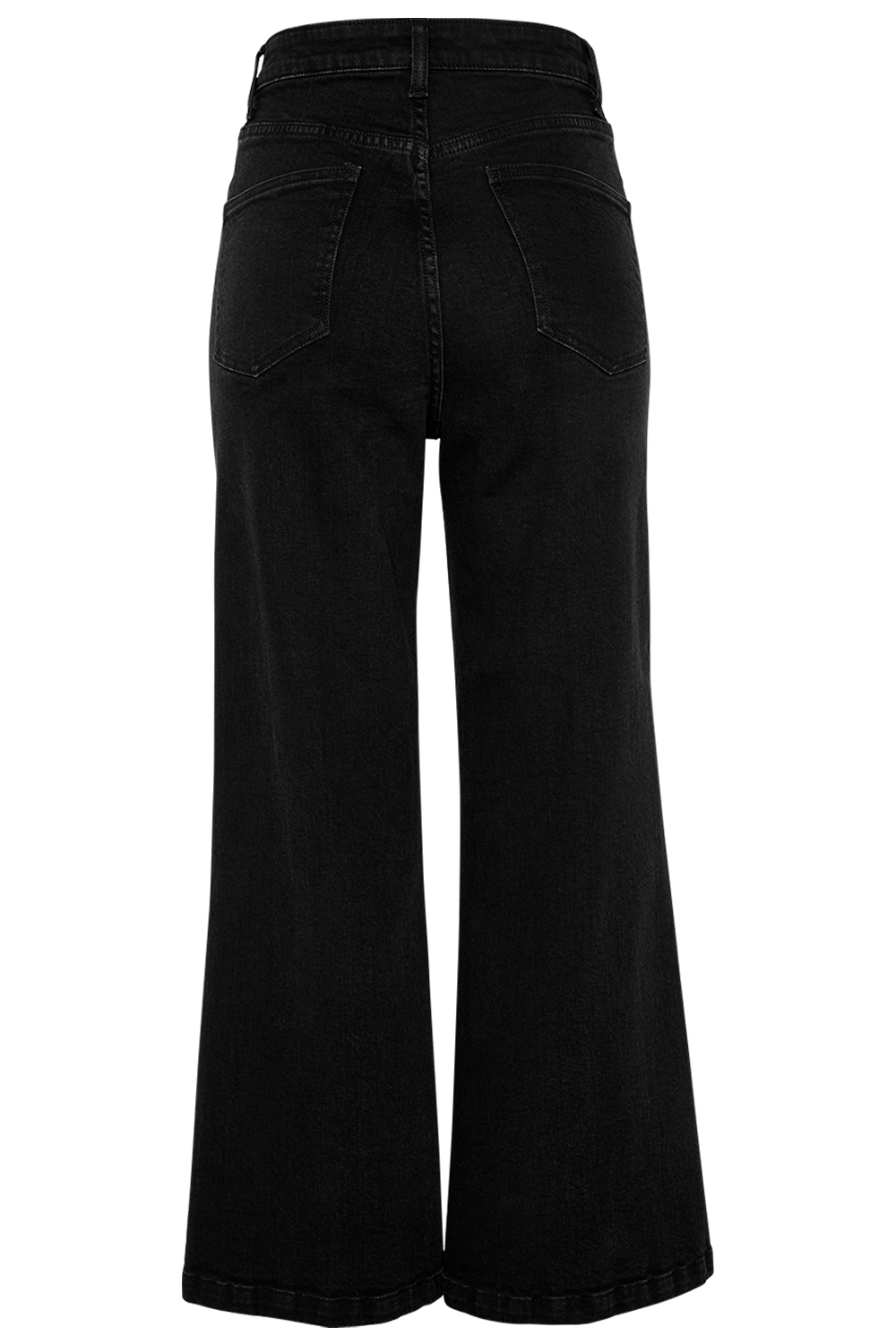 Lora Wide Leg Jean in Black | Bardot