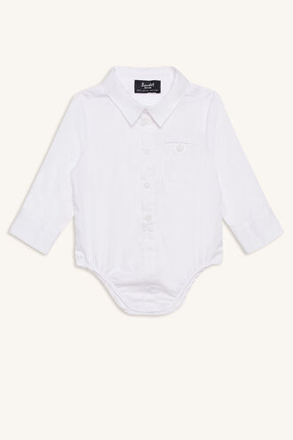 TEXTURED SHIRT GROW in colour BRIGHT WHITE