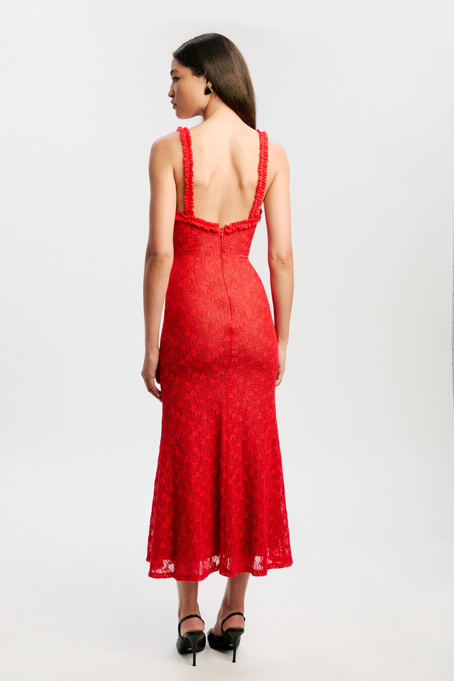 Alegra Stretch Lace Midi Dress