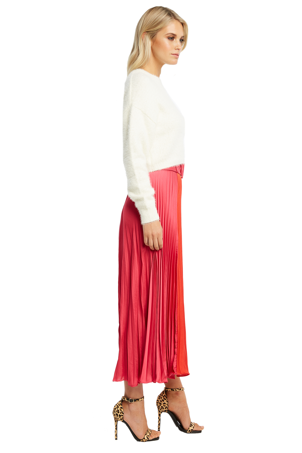 2 tone pleated skirt