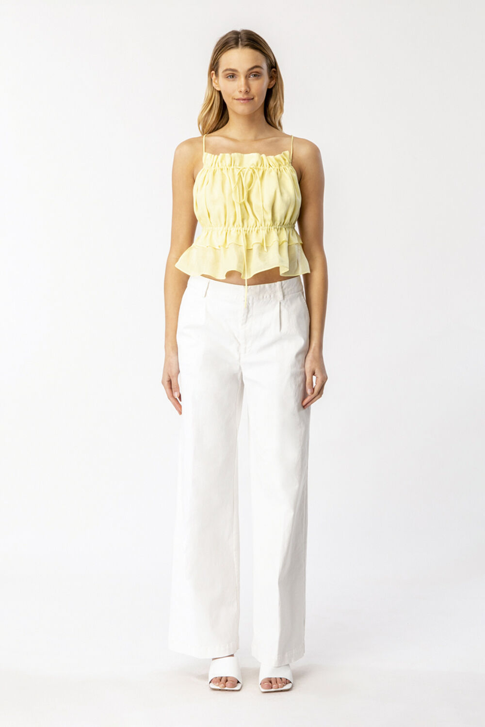 LOW RISE HIPSTER PANT in colour CLOUD DANCER