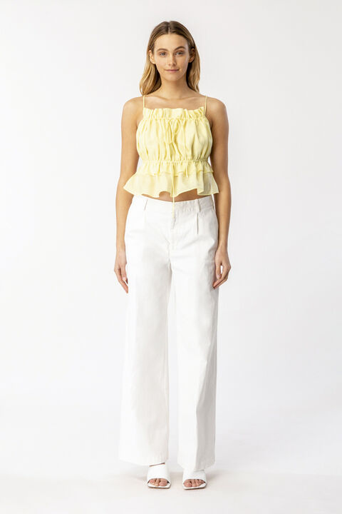 LOW RISE HIPSTER PANT in colour CLOUD DANCER