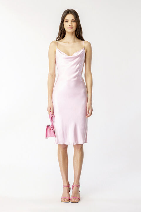 SLIP DRESS in colour SOFT PINK