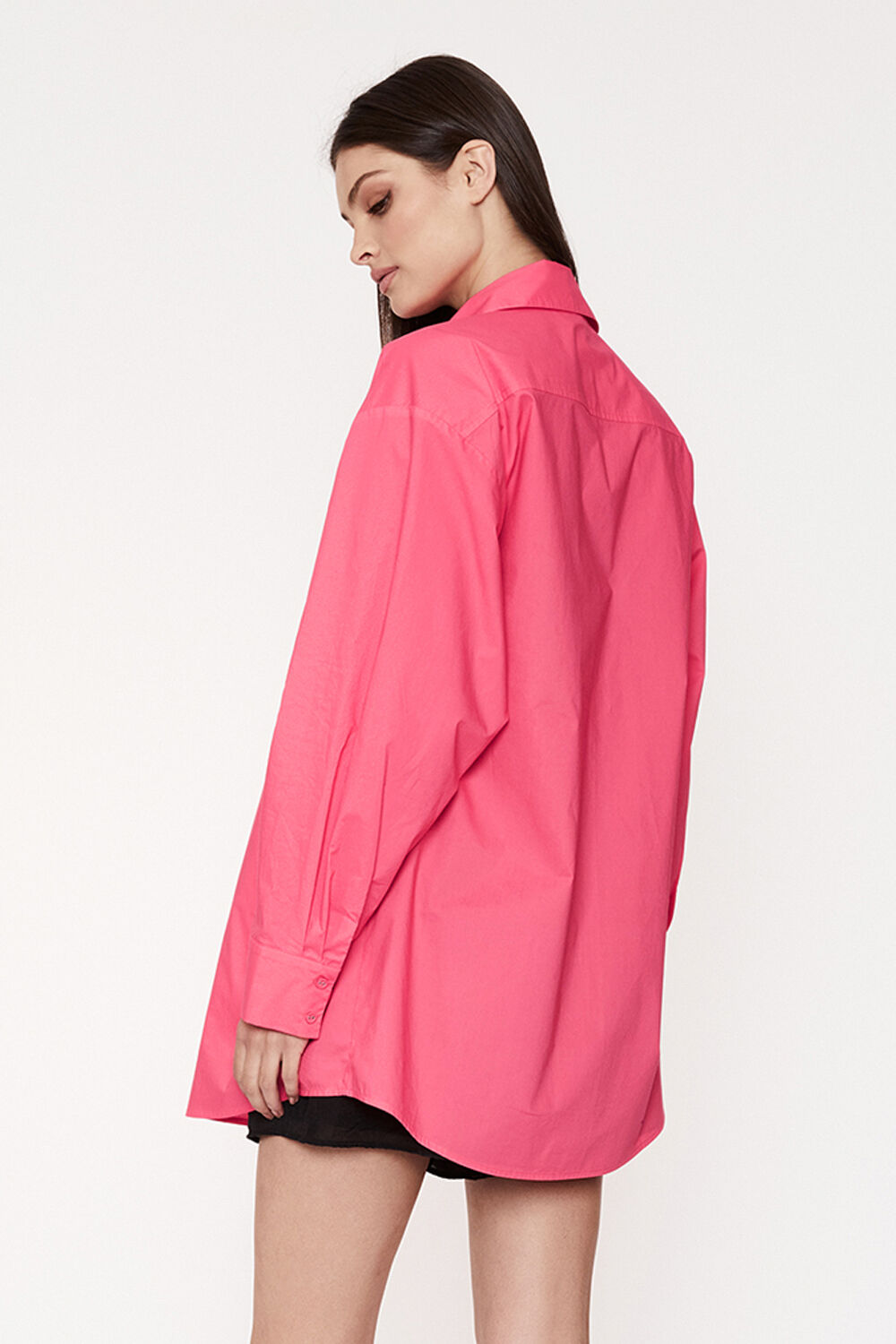 ALYSSA BOYFRIEND SHIRT in colour CHALK PINK