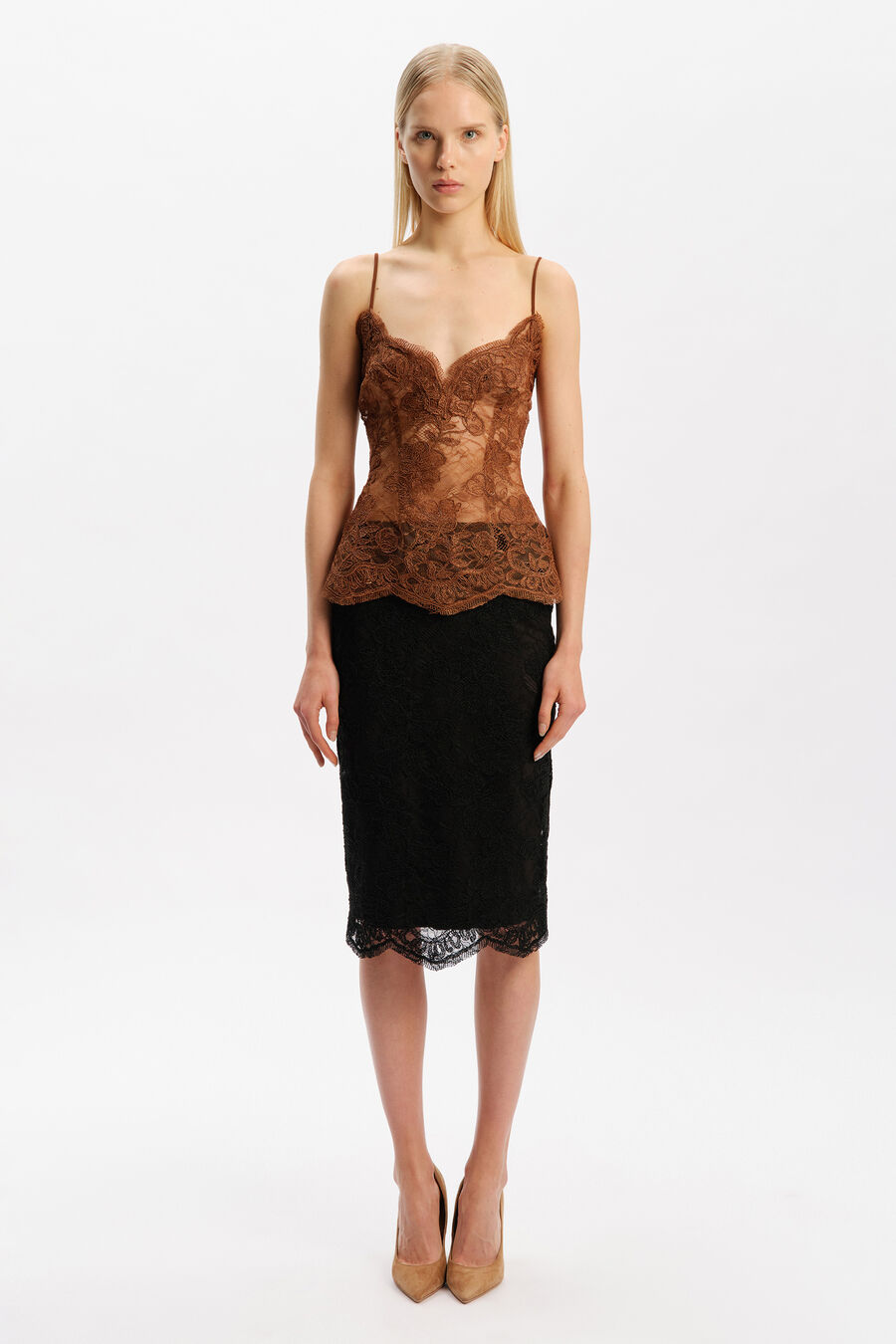 Andrina Lace Fitted Top