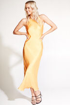 GEMIMA SLIP DRESS in colour JAFFA ORANGE