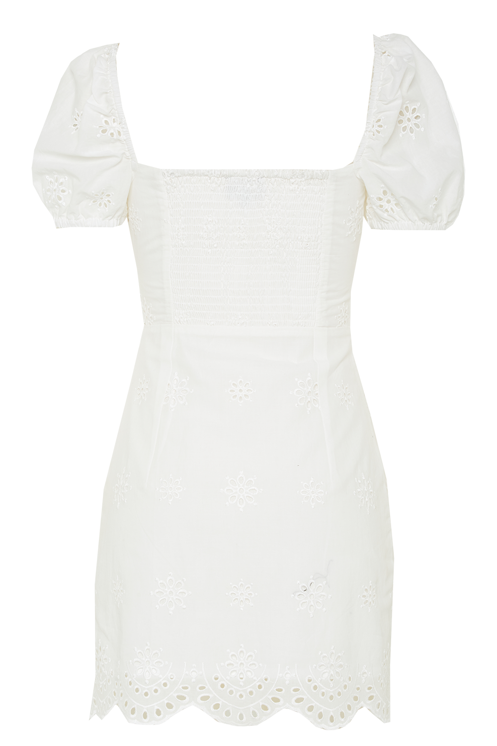 CHRISTIE MINI DRESS in colour CLOUD DANCER