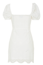 CHRISTIE MINI DRESS in colour CLOUD DANCER