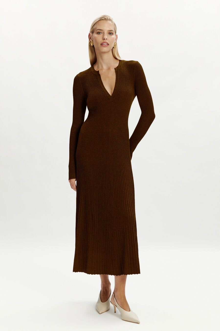 Hattie Knit Midi Dress