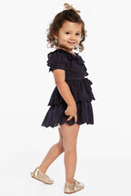 CINDY BRODERIE DRESS in colour PEACOAT