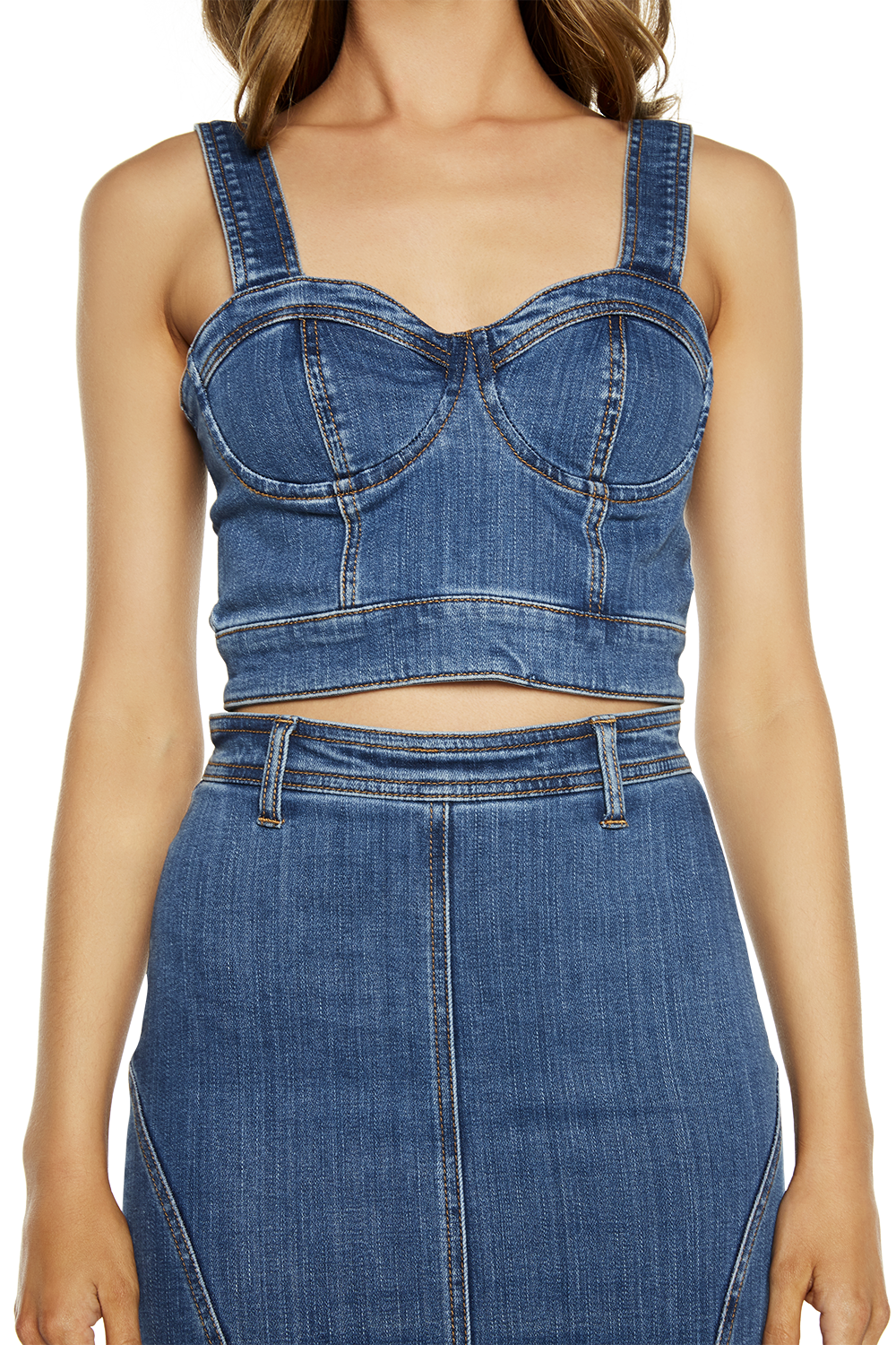bardot mia denim dress