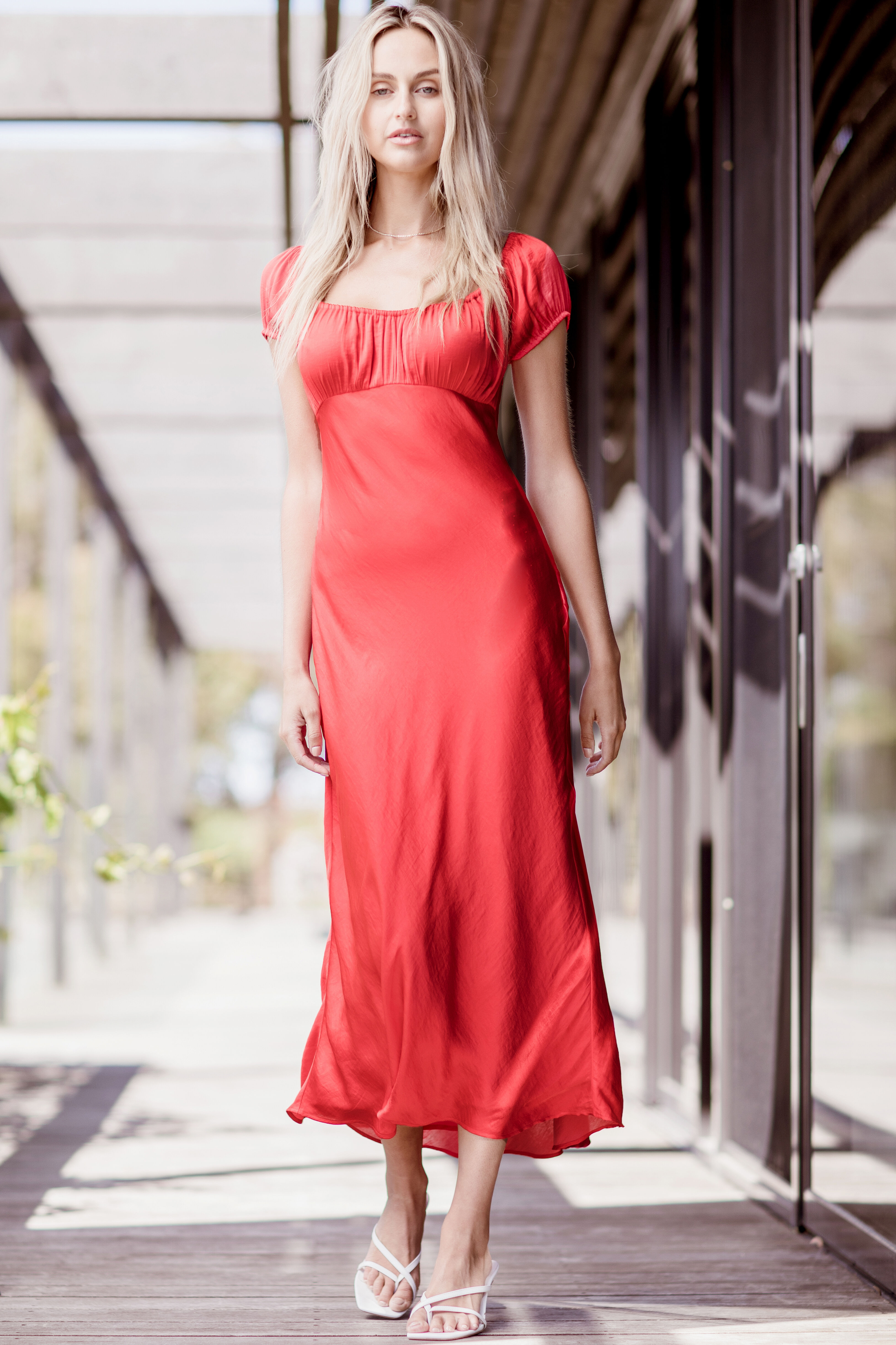 red colour midi