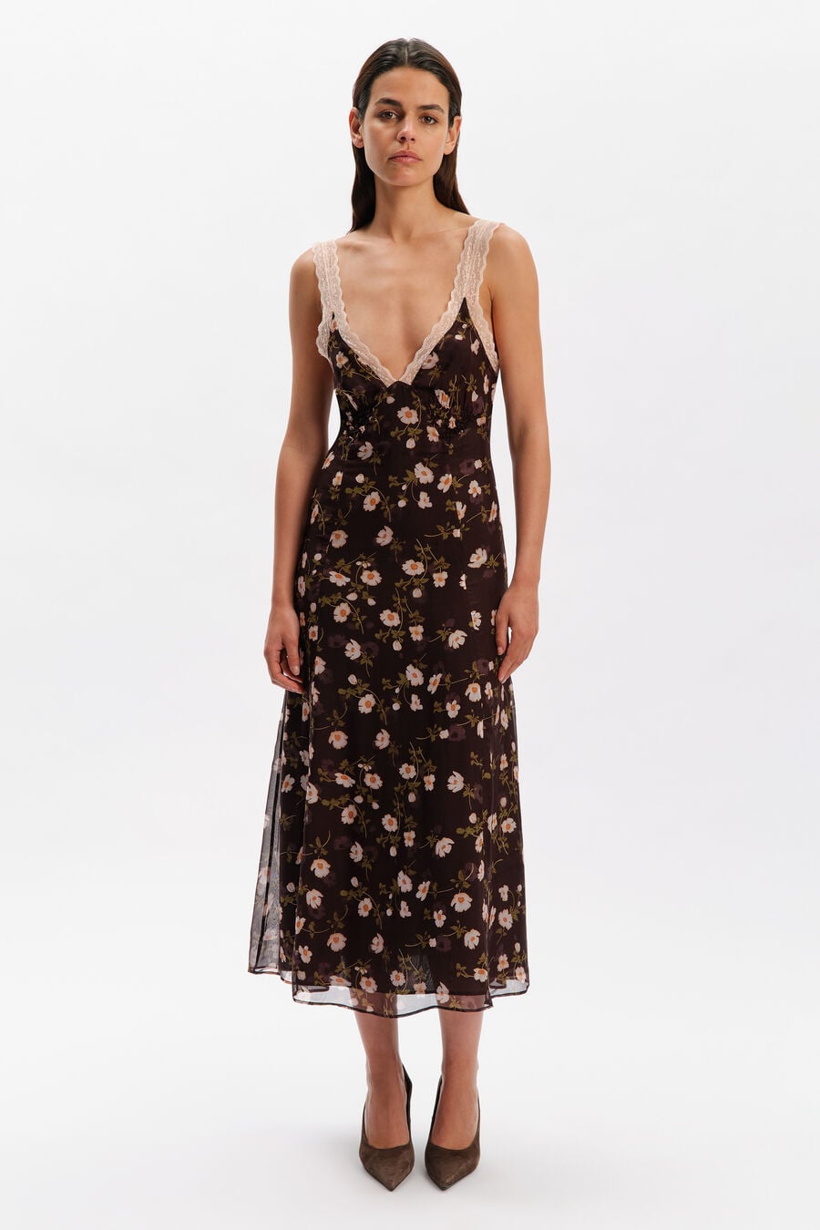 Clarise Printed Midi Dress