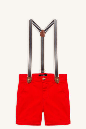 CHINO BRACES SHORT in colour FORMULA ONE