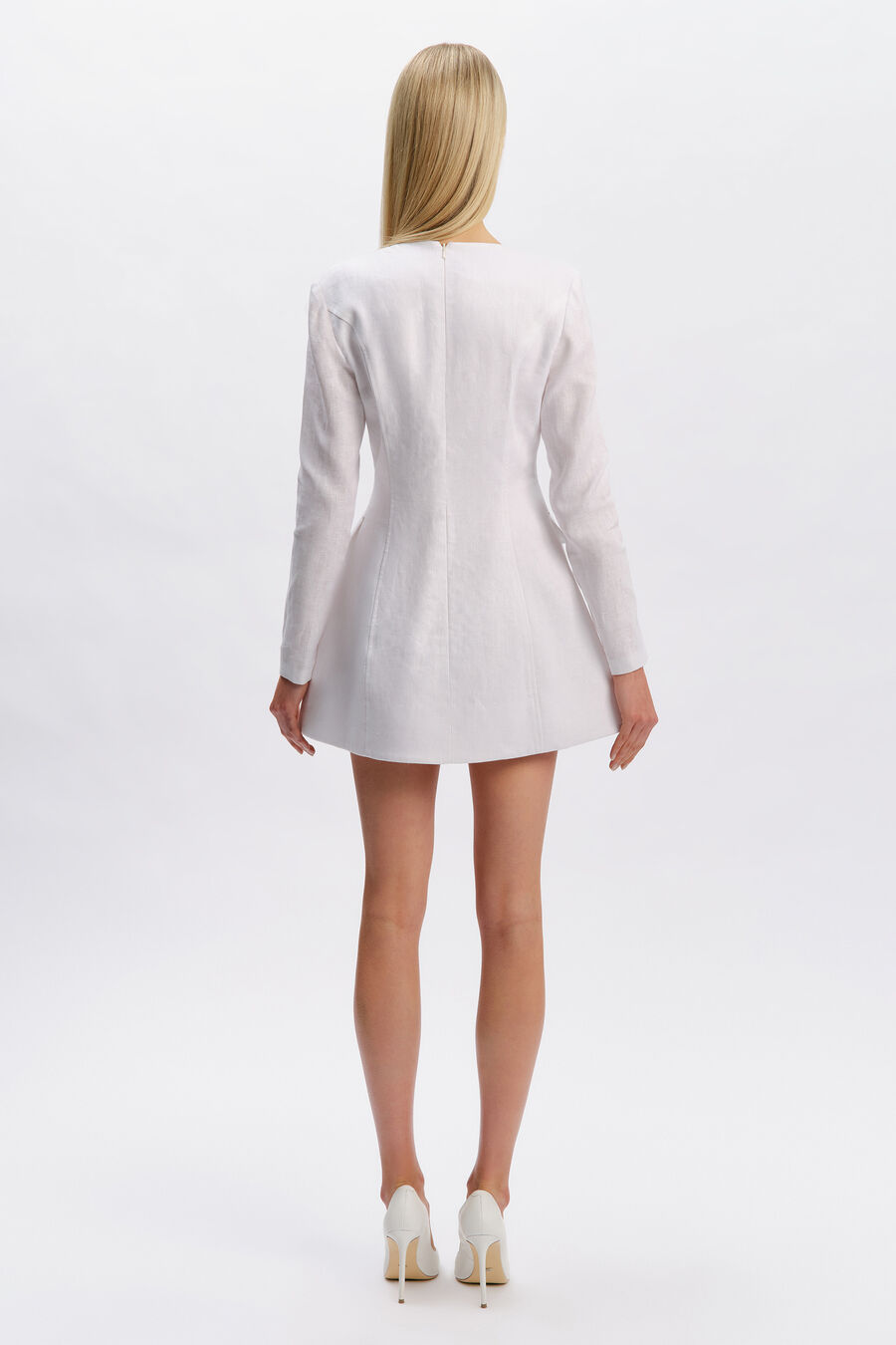 Alyson Hourglass Linen Dress