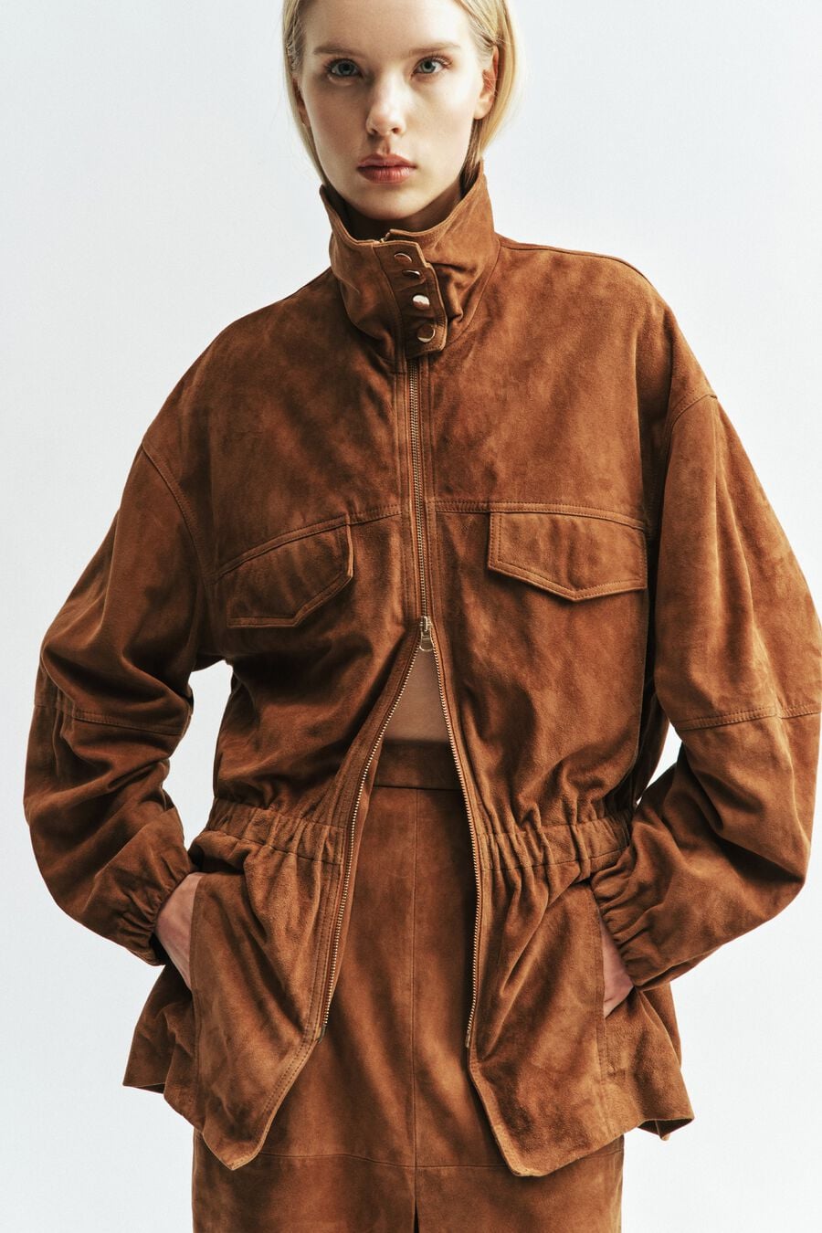 Anja Genuine Suede Jacket