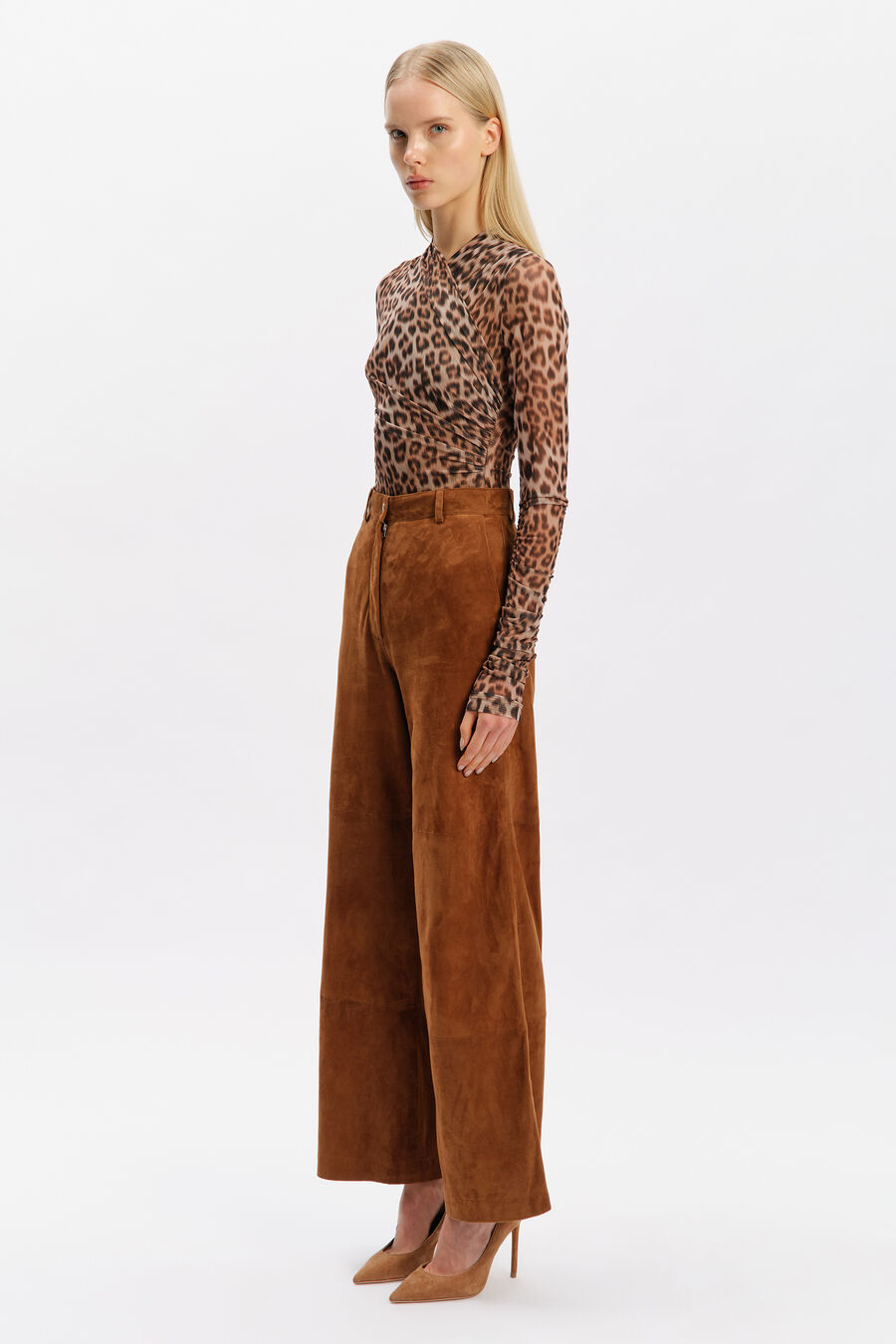 Evina Genuine Suede Pant