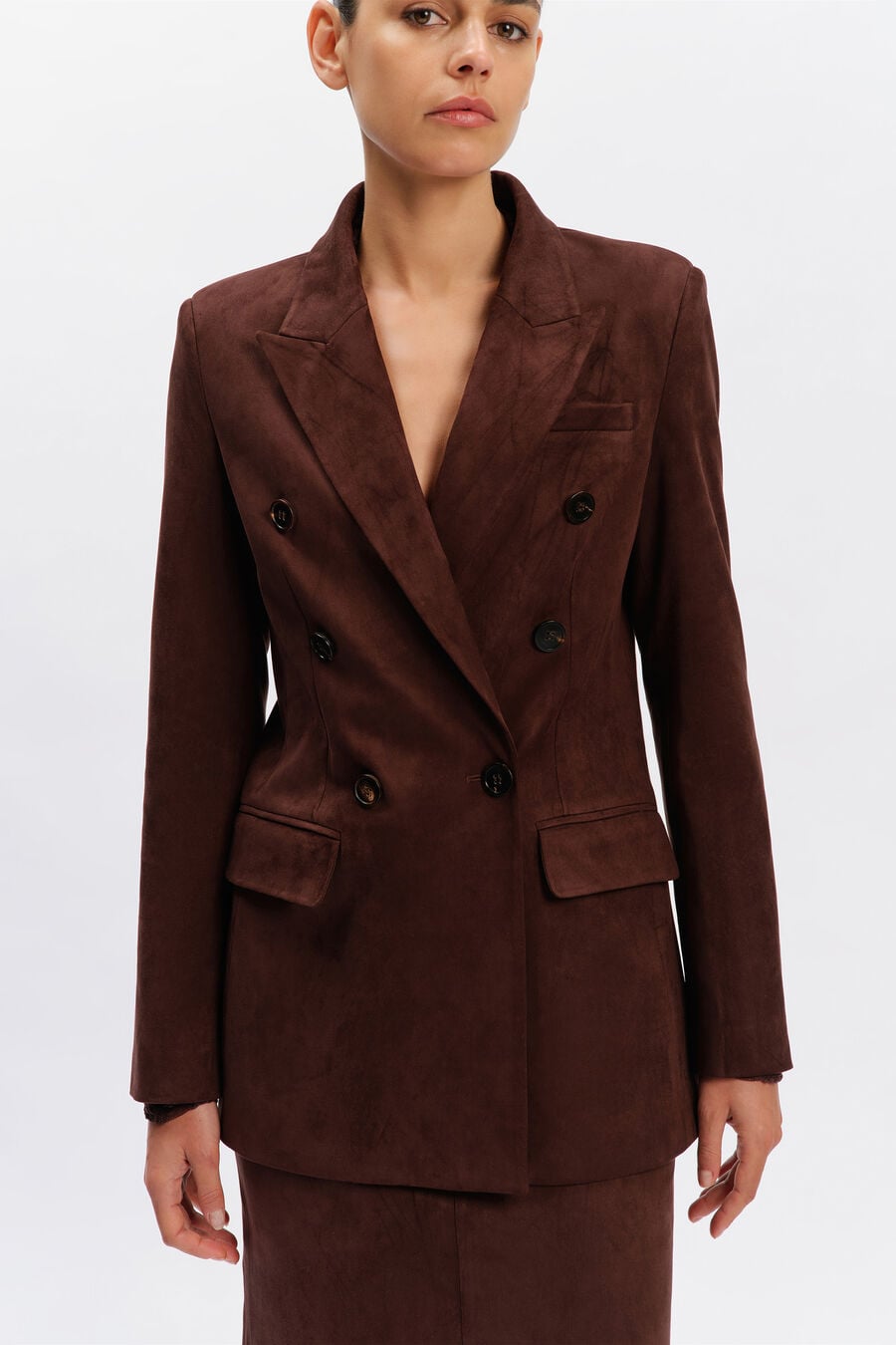 Vanessa Faux Suede Blazer