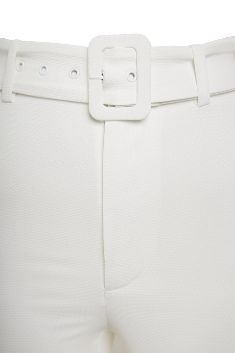 THERESE BUCKLE PANT in colour CLOUD DANCER