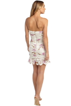 FLORAL PRINT DRESS in colour BLANC DE BLANC