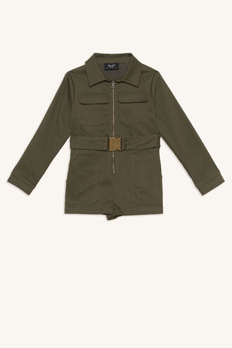 MIA UTILITY PLAYSUIT in colour OLIVINE