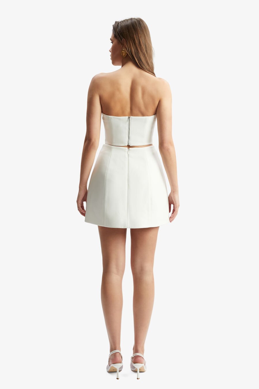 Delphi Strapless Crop Top