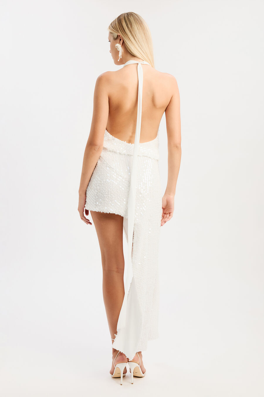 Gisella Sequin High Low Skirt