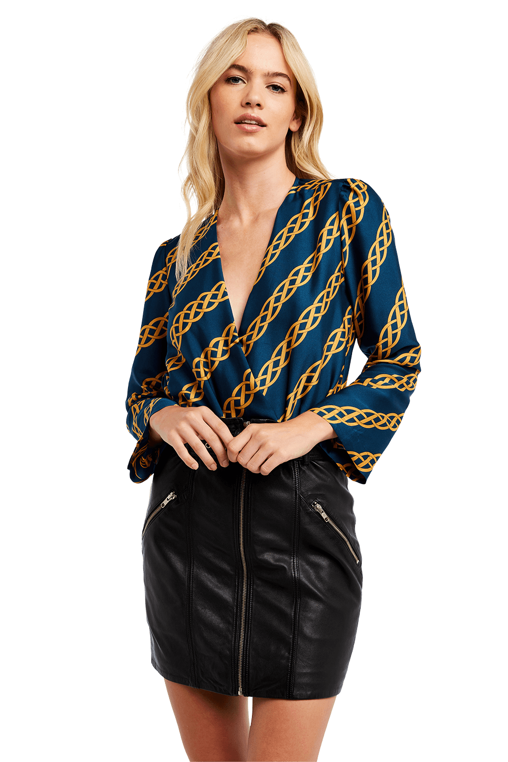 CHAIN BODYSUIT in colour PONDEROSA PINE