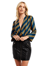 CHAIN BODYSUIT in colour PONDEROSA PINE