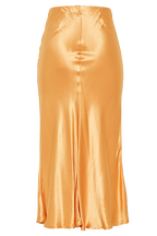MIDI SLIP SKIRT in colour JAFFA ORANGE
