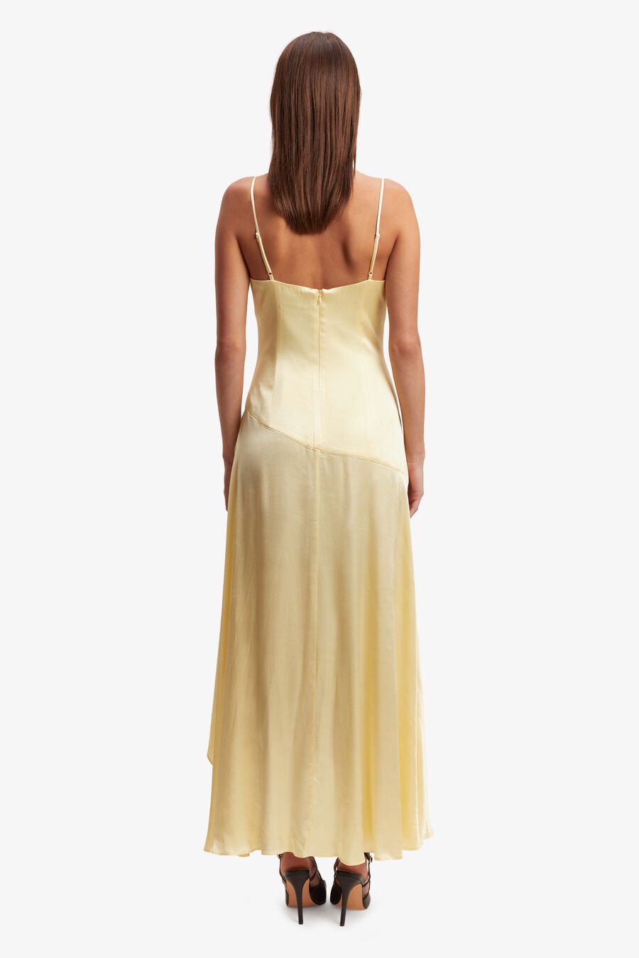 SORELLA MIDI DRESS in colour Canary Yellow