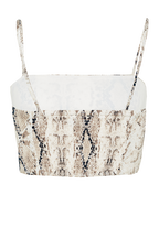 SNAKE PRINT CAMI in colour VANILLA ICE