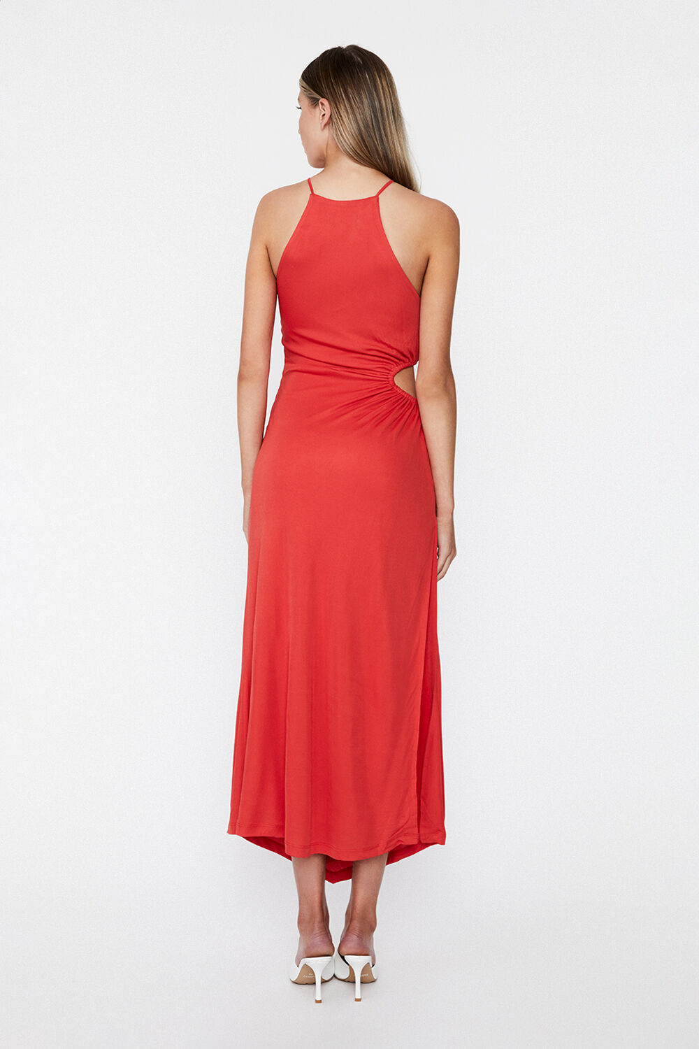 MIMOSA CUT OUT DRESS in colour FIESTA