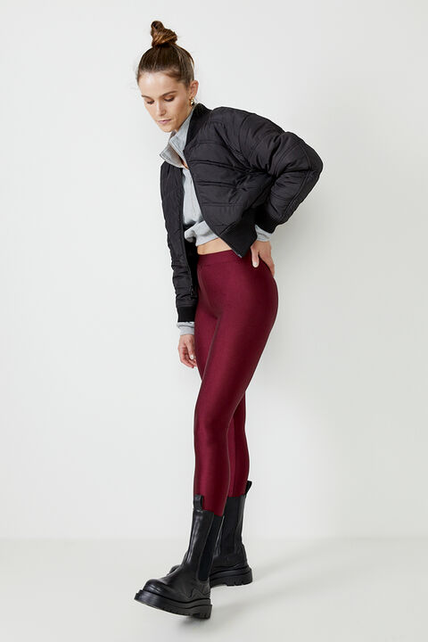 ROLLER LEGGING in colour BURGUNDY