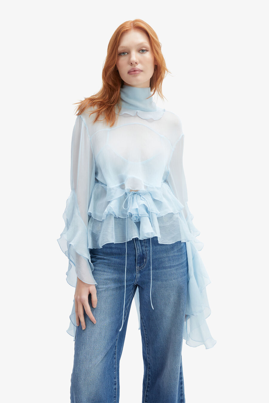 Anyssa Ruffle Blouse