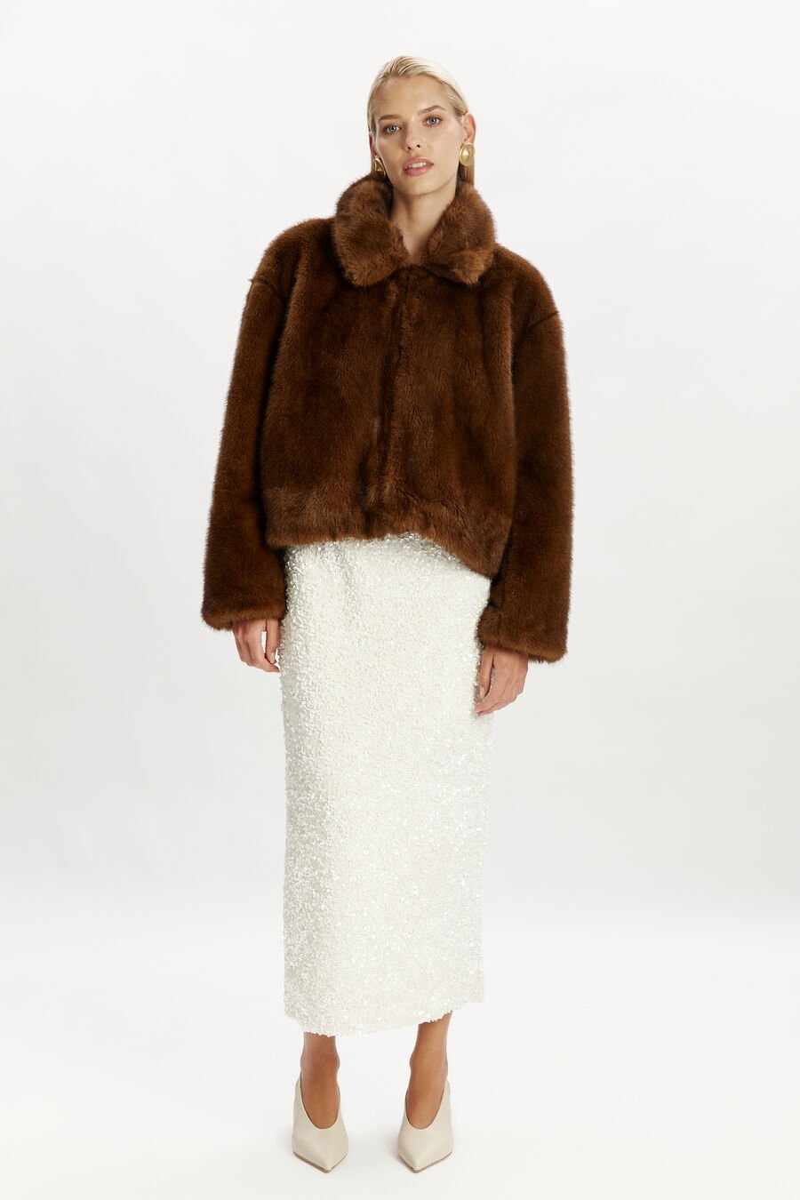 Sylvie Zip Faux Fur Jacket