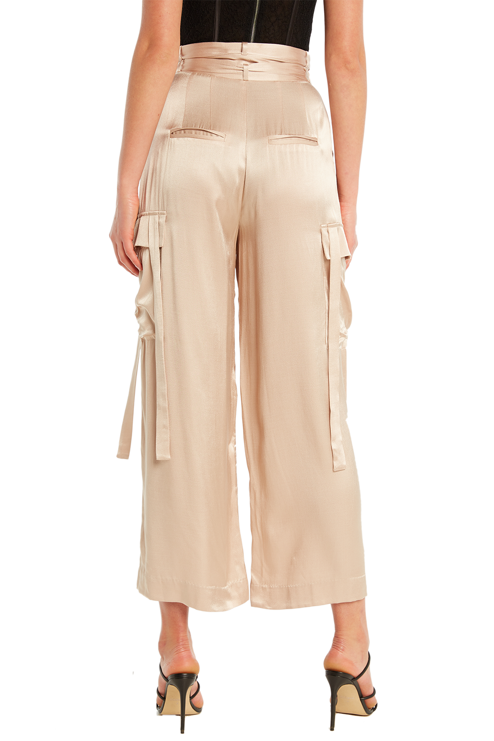 satin cargo pants