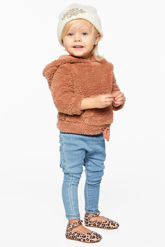 LILLY HOODED TOP in colour COPPER BROWN