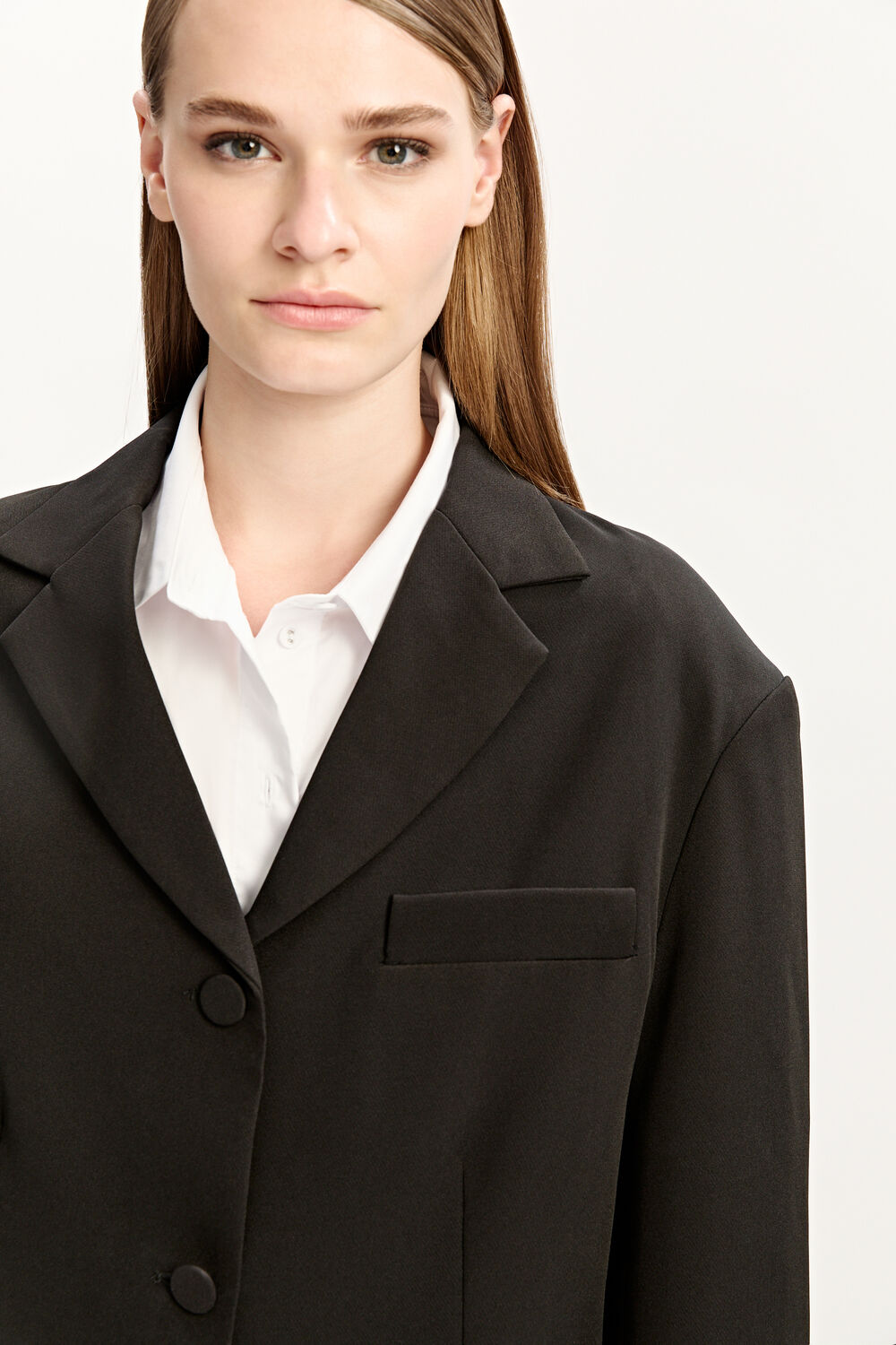 AKIA OVERSIZED BLAZER in colour CAVIAR