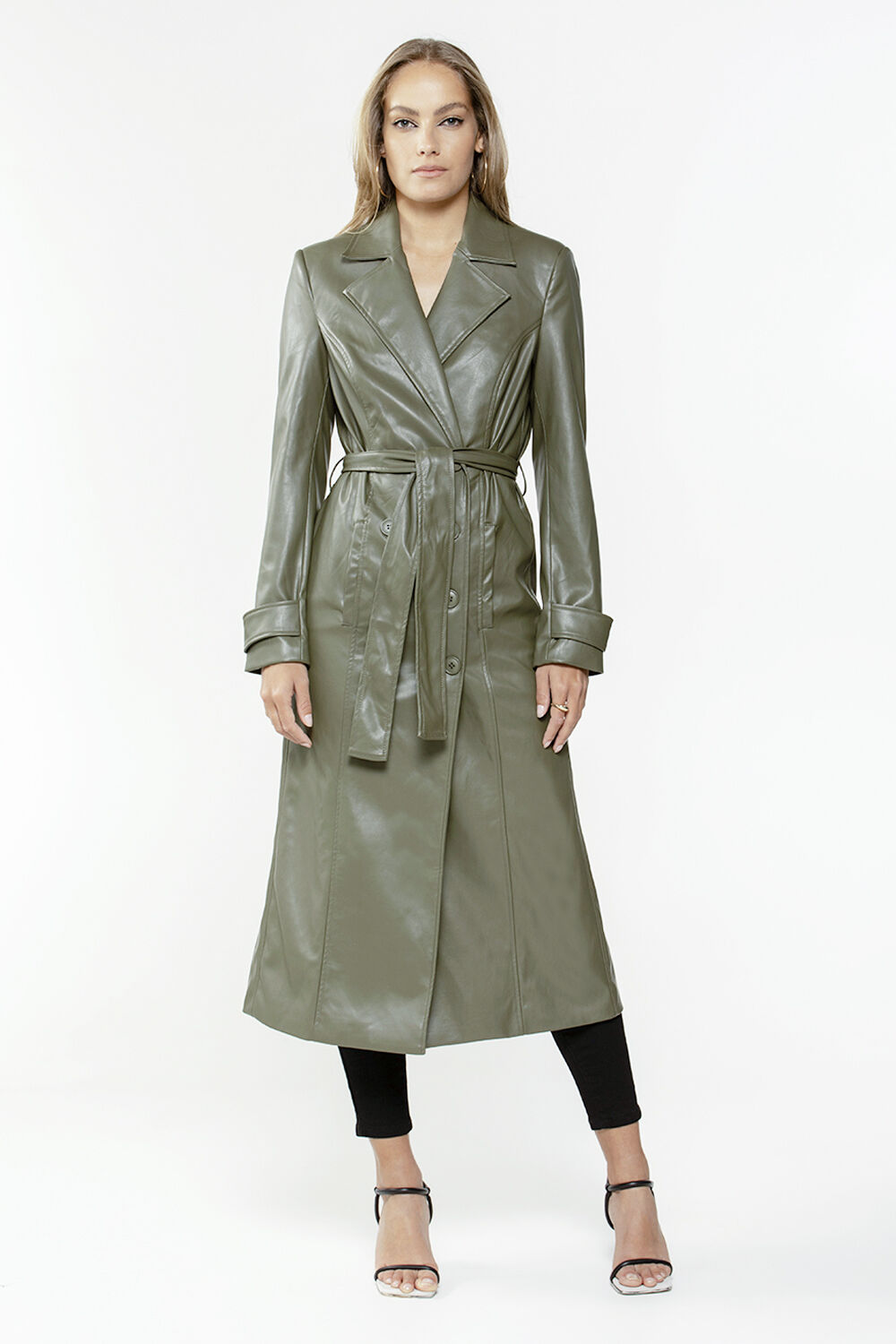 vegan leather coat