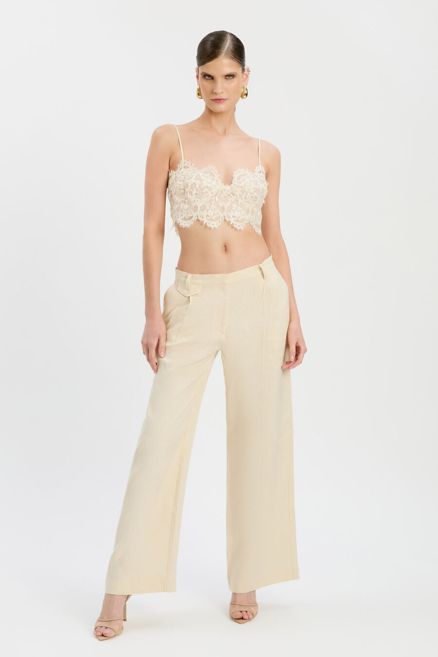 LINELLA LACE BRALETTE in colour IVORY