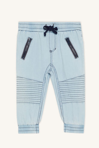 CHAMBRAY SLOUCH PANT in colour PLEIN AIR