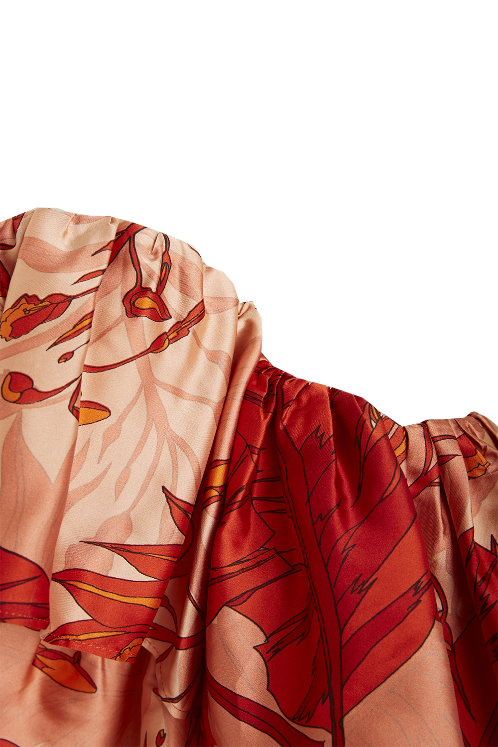 AURORA TOP in colour MINERAL RED