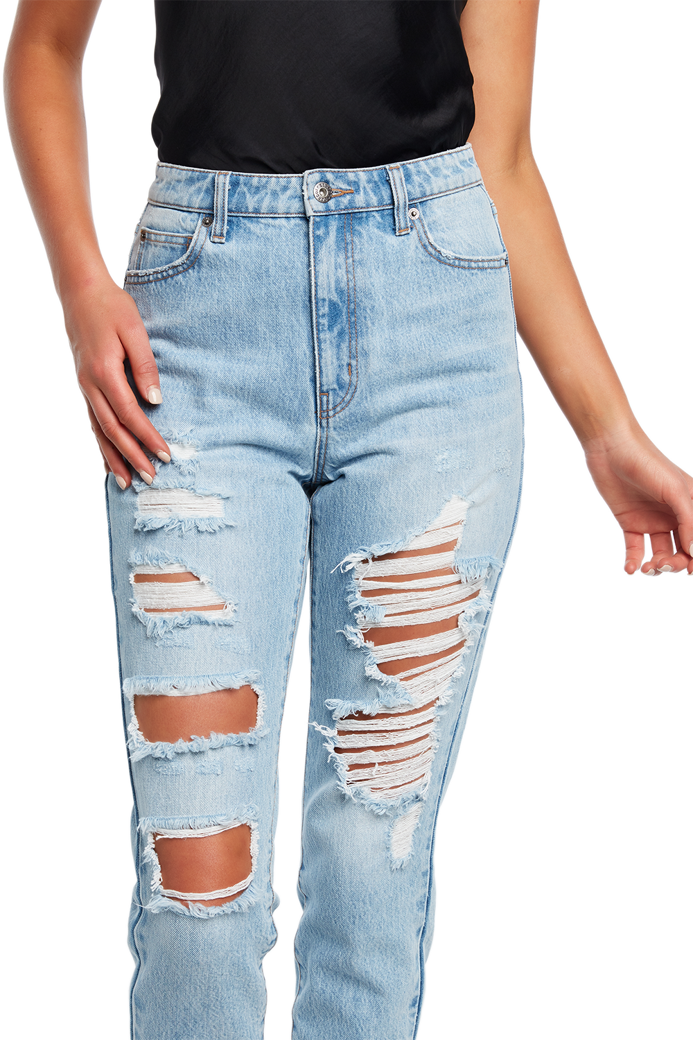 The Mum Jean Ladies Denim & Jeans Bardot